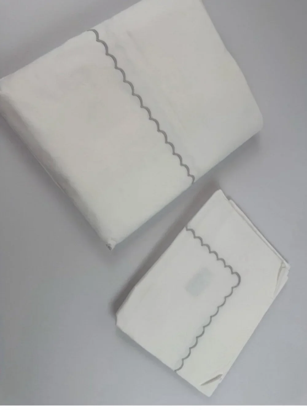 Sferra Alabaster Chetta Continental Euro European Sham 26x26 100% Cotton Sateen
